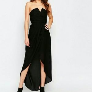 Cute strapless black dress